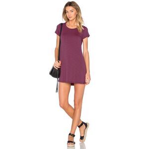 MICHAEL LAUREN Womens Dress Large Red Navy Stripe Pullover Mini T-Shirt CUBA